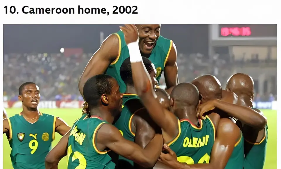 Cameroon 2002 sleeveless jersey