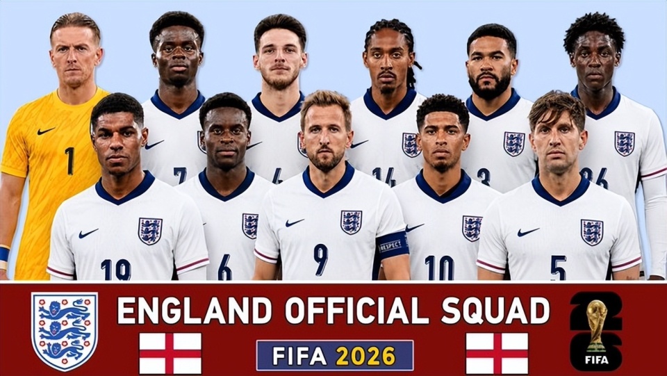 England's 26-man World Cup squad in training