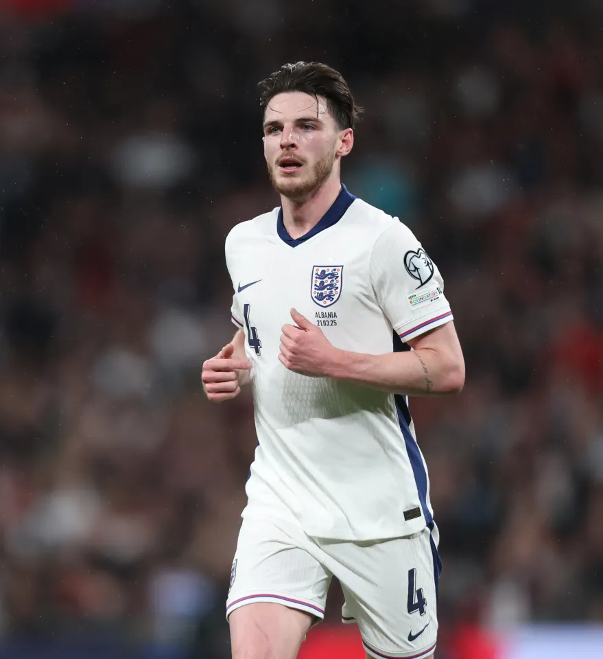 Declan Rice in England training