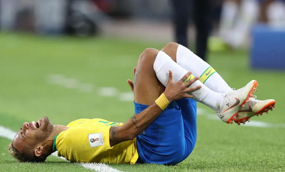 Neymar with Brazil squad